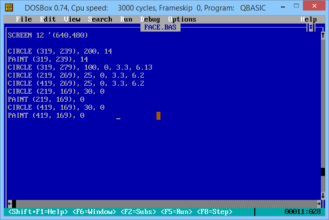 Qbasic Screenshot