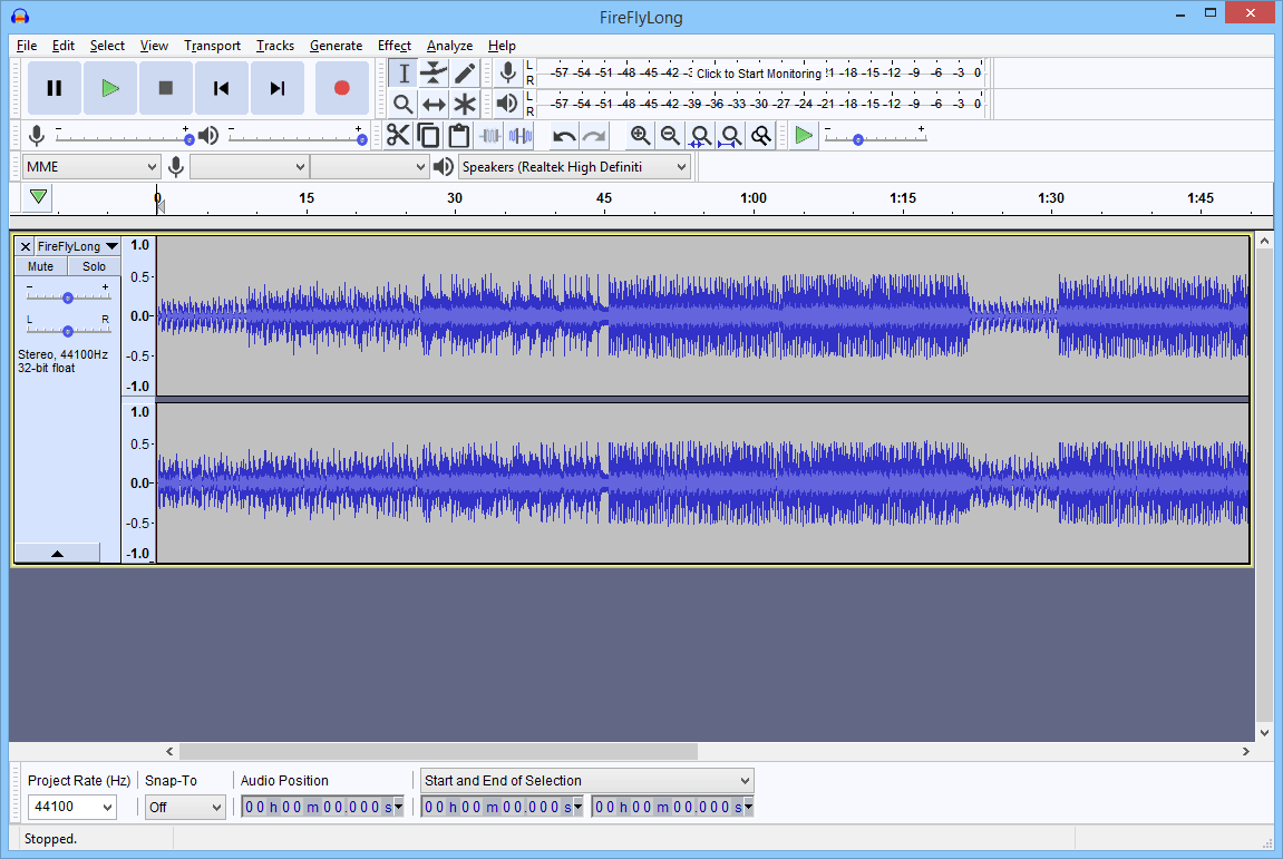 Audacity Screenshot