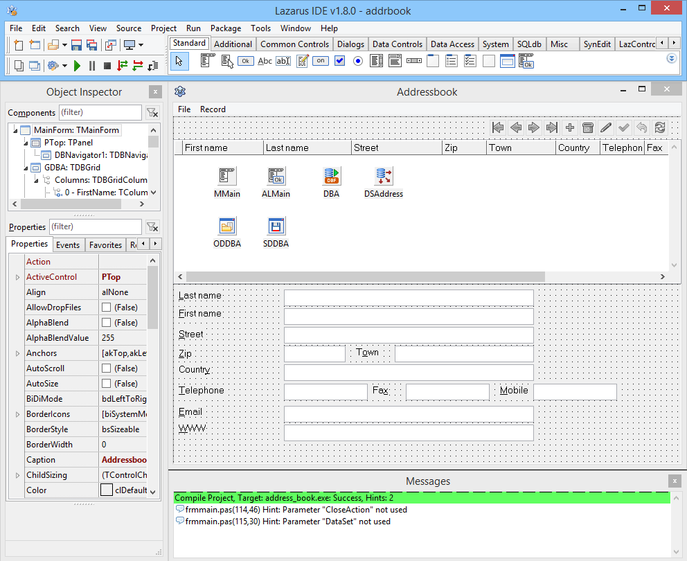 Lazarus IDE Screenshot