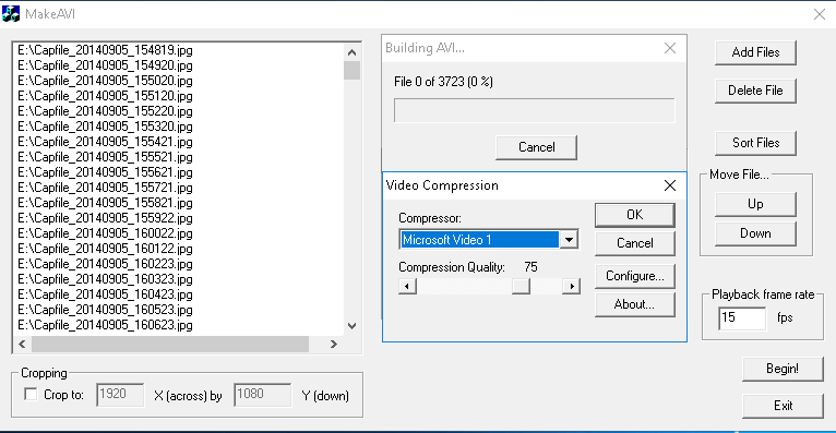 MakeAVI Screenshot