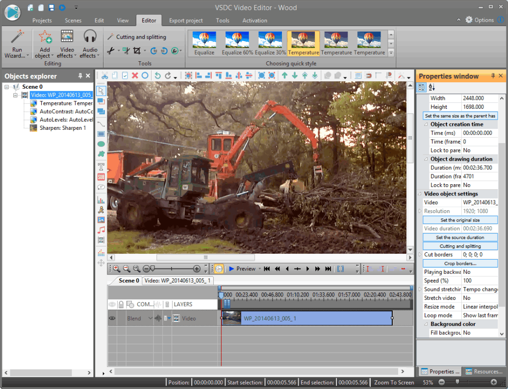 VSDC Video Editor Screenshot